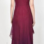 Komarov Beaded Neck Sleeveless Asymmetrical Tiered Dress with Shawl Size XL Photo 2