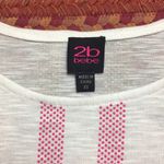 Bebe 🔥 VERTICAL PINK STRIPE POCKET BOXY TANK 2B Photo 1