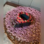 Vintage Braided Belt Small (red, brown, & tan) Red Photo 13