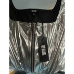 Poster Girl NWTs!!! Silver Corset Crop Top (size: 1X) Photo 3