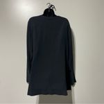 Eileen Fisher  Silk Charmeuse Open Front Cardigan Jacket Size Medium Photo 6