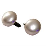 Vintage Pink Circle Clip On Statement Earrings Costume Jewelry Stocking Stuffer Photo 2