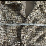 Chic Cream and Brown Blazer Photo 2