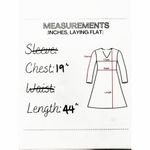 New Directions Women's Shark Bite Hem Shirt Dress Orange Large NWT Coastal Beach Photo 5