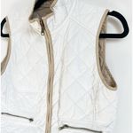 Ralph Lauren NEW Lauren Ralph Laurel LRL Reversible Vest Quilted Tan White Medium Petite Photo 4