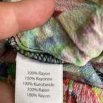 Anthropologie Sam & Lavi xs Floral Split Hem Pant Bright Multicolor 100% Rayon Photo 7