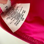 Trina Turk Marai Swimsuit Set One Shoulder Ruffle Pink Striped Padded US 10 NWT Photo 8