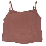 Free People  Rose Mauve Corset Cropped Cami Tank Top‎ Women's Size L Photo 1