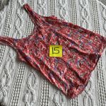 Free People  Blue and Pink Fitted Sleeveless Tank Top Photo 11