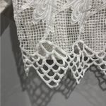 MoolbyYoungZari white sheer lace floral overlay puff sleeve night out party Size L Photo 6