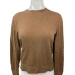 Everlane Women's Brown Knit Crew Neck Long Sleeve Pullover Sweater Top Size S Photo 0