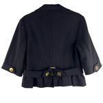 American Vintage Vintage Retro Black 2-Piece Jacket and Skirt Suit Set 6 Small Career Office Photo 3