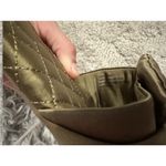 Birdies  The Songbird Mules Khaki Green Satin Quilted Sz. 8 Photo 3
