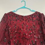 Mac Duggal  5940 Embellished Tulle Puff Sleeve Midi Dress 18W Photo 4