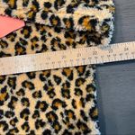 BP . Leopard Print Fuzzy Sherpa Pullover Quarter Zip Black Pink - M‎ Photo 7