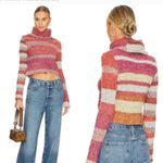 Free People NWT  My Girl Turtleneck Sweater In Sunburst Combo Wool Blend Photo 1