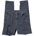 American Eagle  Ripped &‎ Destroyed High Rise Mom Jeans Size 0 Photo 2