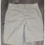 Chico's  Casual Bermuda‎ Walking Shorts Cotton Blend Khaki Size 0 Photo 0