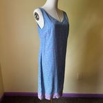 Vintage 90s GAP Floral Slip Dress Blue Lavender Trim Y2K Coquette Small Photo 2