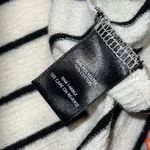 Torrid  size 1 striped black off white striped button down front short sleeve top Photo 4