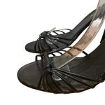 Via Spiga Sanny Strappy Ankle Strap High Heel Sandals Black Leather Women 10 Photo 1