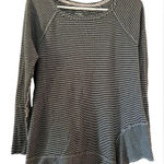 Kensie  performance black and beige striped long sleeves cotton shirt Photo 0