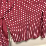 & Other Stories & OTHER STORIES Burgundy Printed Double Slit Midi Slip Dress, Size 4 Photo 7