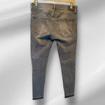 EXPRESS  Ankle Legging Mid Rise‎ Jeans with Raw Hems Photo 3