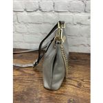 Kate Spade  River Bixby Place Hare Grey Gray Patent Leather Crossbody‎ Gold Chain Photo 3