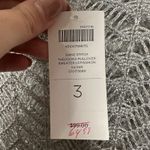 Chico's NEW Shine Open Stitch Theodora Pullover Sweater Size 3/XL Silver Metallic Photo 5