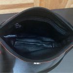 Brighton Vintage Brown Croc Leather Black Mini Crossbody Bag Photo 6