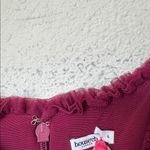 House Of CB House‎ of CB 'Gabbi' Wine Front Ruffle Maxi Dres NWOT size L Photo 13