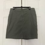 Chico's Chico’s Olive Green Cargo Straight Skirt Army Green Cotton Blend Size Medium 10 Photo 1