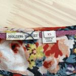 Anthropologie Holding Horses Garden Lace Floral Dress Orange Blue Long Sleeve XS Photo 3