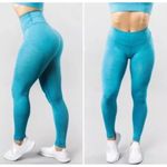 Alphalete  Halo Leggings Vivid Teal Blue Womens Size Large Photo 3
