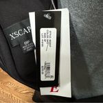 XScape  8 petite Rhinestone Strap Midi Dress Black Midi Dress Cocktail Party Prom Photo 7