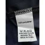 Dark Academia Navy Sheath Dress With Orange White Flowers 3/4 Sleeve Women’s 6 Blue Photo 8