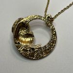 Pink Porcelain Rose Pendant Necklace gold chain 2 sets of Earrings yellow purple Photo 8