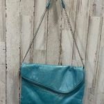 Hobo The Original Daria Blue Leather Crossbody Purse Clutch Wallet Bag Vintage Photo 0