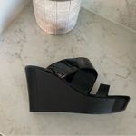 Charles David New! Charles by  Black Fefe‎ Platform Wedge Sandals Sz 10 Photo 3