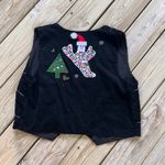 Lifestyle Women's Black Halloween Christmas Vest Reworked Size XL Photo 1