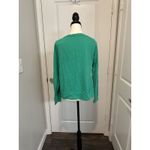 Lilly Pulitzer  Green Festive Rami Pullover Jeweled Chenille Sweatshirt Holiday S Photo 2