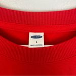 Old Navy NWT  'Real Good' Red Pullover Unisex Sweatshirt Size Small Photo 8