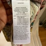 Madewell Shirred Cap-Sleeve Top in Brushstroke Monstera Dark Coffee Large Photo 11