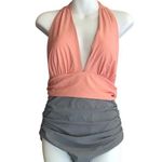 Cupshe NWT Pink, Black and White Halter Neck Swimsuit Photo 1