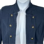 Tommy Hilfiger  Navy Military Band Jacket Gold Buttons Cropped Size Medium Photo 4