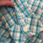 Lilly Pulitzer Lilly‎ Pulitzer White Label Plaid Long Sleeve Button Down Blouse size 2 Photo 5