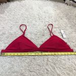 J.Crew Ribbed Triangle Bikini Top Hot Pink Size 3X Photo 6