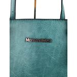 Montana West * Purse Large Teal Aqua Vegan Leather Hobo Shoulder Bag Carry Photo 4
