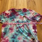 Aviator Nation  Tie Dye Rainbow Embroidered Short Sleeve T-Shirt Sz S Photo 6